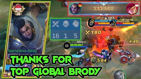 TUTORIAL BRODY PAKAI BUILD TOP GLOBAL AUTO SAVAGE BRODY BEST BUILD