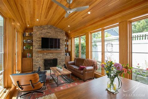 Rustic Traditional Sunroom Addition Neals Design And Remodel