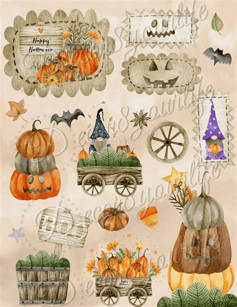 Halloween Scrapbook Paper Pack | Card Stock | Craft Supplies