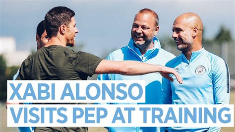 Xabi Alonso Meets Pep Training Youtube