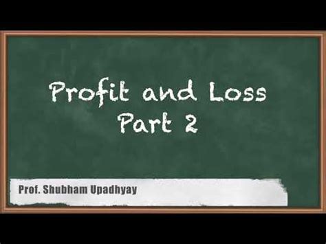 Mastering The Profit And Loss Part 2 Quantitative Aptitude GATE