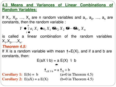 PPT Understanding Mathematical Expectation Means And Variances