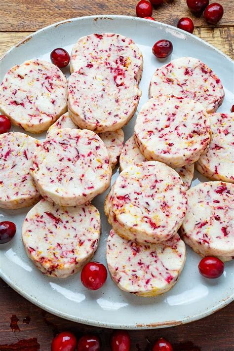 Cranberry Orange Shortbread Cookies Recipe Cranberry Orange Shortbread Cookies Shortbread