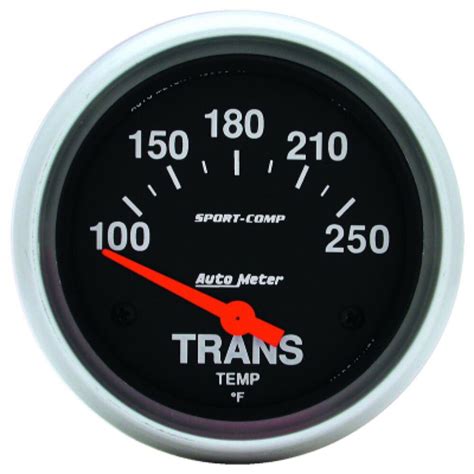 Autometer Sport Comp Transmission Temp Gauge Electric 100 250 F 2