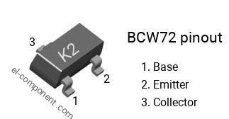 Bcw Pnp Smd Sot Transistor Complementary Npn Replacement Pinout