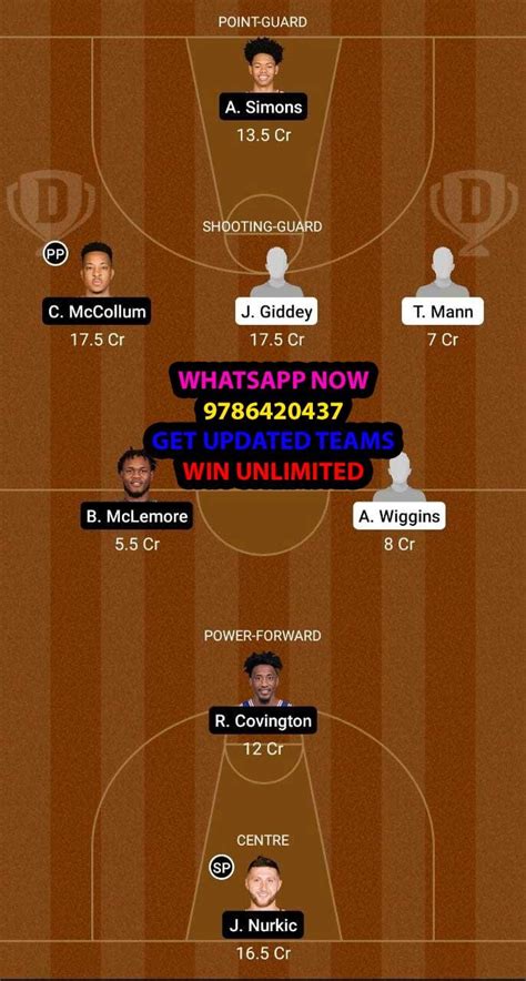 OKC Vs POR Dream11 Team Fantasy Prediction NBA