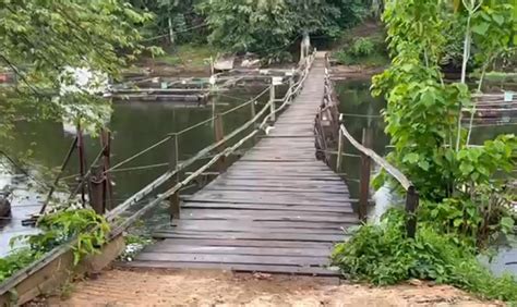 Dua Kali Putus Diterjang Banjir Warga Minta Jembatan Aranio Dibangun