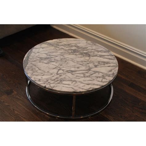 Cb Smart Round Marble Top Coffee Table Aptdeco