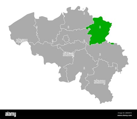 Map of Limburg in Belgium Stock Photo - Alamy