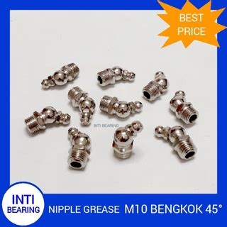 Jual Nipple Grease M Lurus Bengkok M X Naple Steel Mm