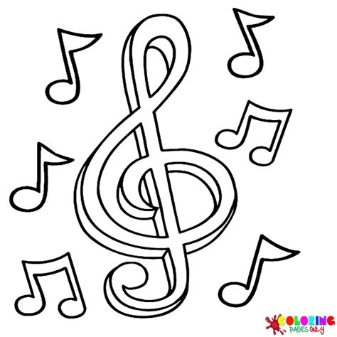 36 Music Notes Coloring Pages - ColoringPagesOnly.com