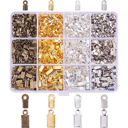 Pandahall Elite Pcs Jewellery Findings Kits Cord Ends Kits For