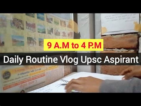 Daily Routine Vlog Upsc Aspirant A M To P M Upsc Aspirant