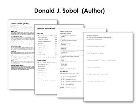Donald J. Sobol (Author) | Made By Teachers