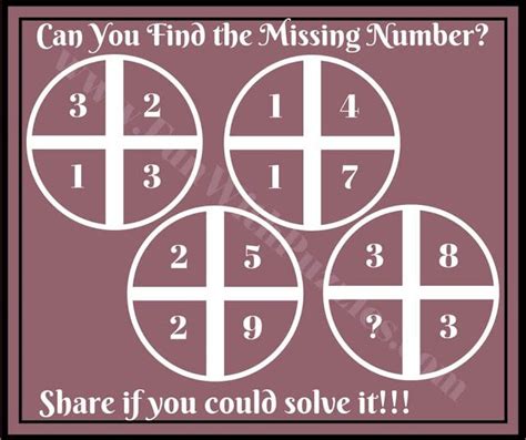 Brain Cracking Maths Circle Puzzles Maths Puzzles Circle Math Brain