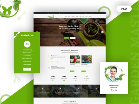 Garden Website Design By DigitalHeaps On Dribbble