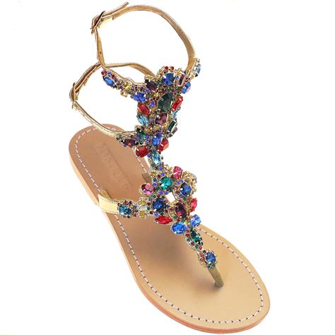 Jeweled And Embellished Designer Gladiator Sandals Mystique Sandals