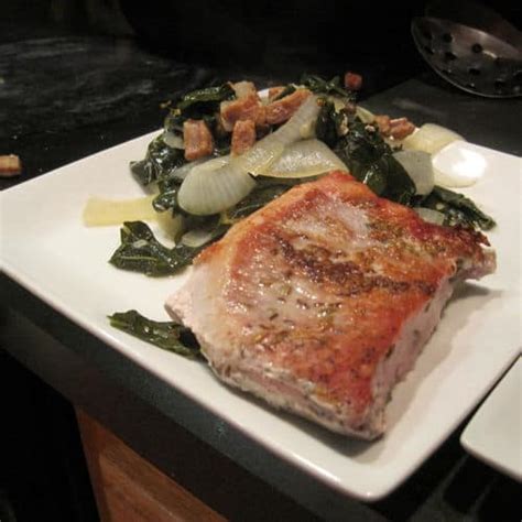 Sous Vide Pork Chops Recipe With Kale Amazing Food Made Easy