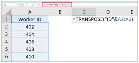 How To Use Transpose In Excel