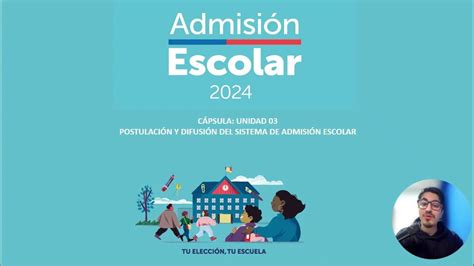 Postulación Y Difusión Sistema De Admisión Escolar 2024 Youtube