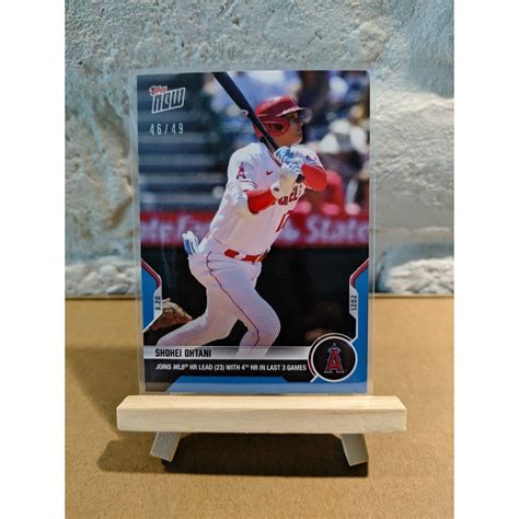 2021 Topps Now Shohei Ohtani 大谷翔平 限量 球員卡 620 3場4轟 登上全壘打王 蝦皮購物