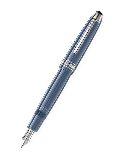 Montblanc Meisterstück Glacier LeGrand Fountain Pen Blue 129392