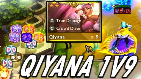 QIYANA 1V9 TFT SET 10 HEARTSTEEL THE BEST COMP YouTube