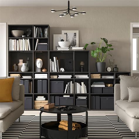 VIHALS shelving combination dark grey 286x37x200 cm | IKEA Eesti