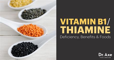 Vitamin B1/ Thiamine Deficiency, Benefits & Foods