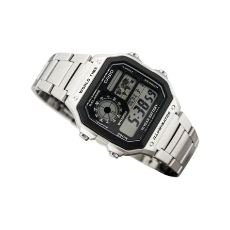 Casio Ae 1200whd 1avdf Youth World Time Digital Nylon Belt Watch Nagram