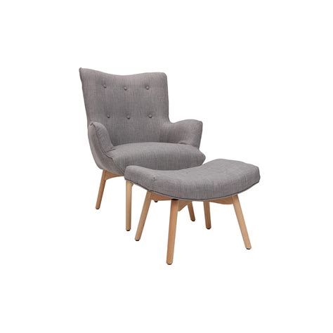 Miliboo Fauteuil Avec Repose Pieds Scandinave En Tissu Rose Poudr Et