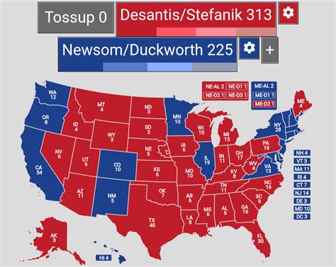 Desantis VS Newsom 2024 : r/YAPms