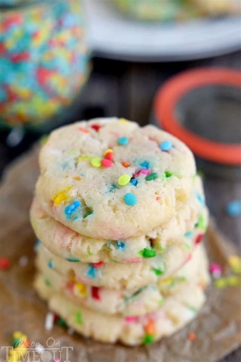 Easy Funfetti Cake Mix Cookies Mom On Timeout