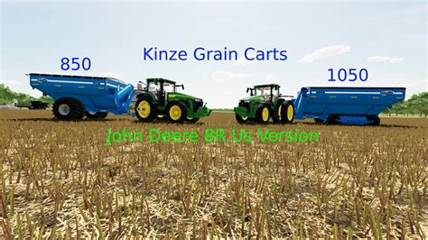 Best Mod Combo Ever John Deere 8r And Kinze Grain Carts Fs22 Mod Review Ep 4 Youtube