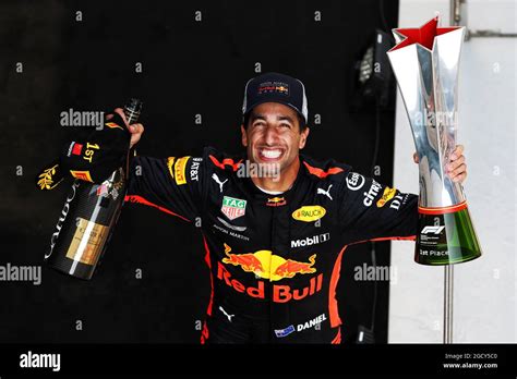 Race Winner Daniel Ricciardo Aus Red Bull Racing Celebrates On The