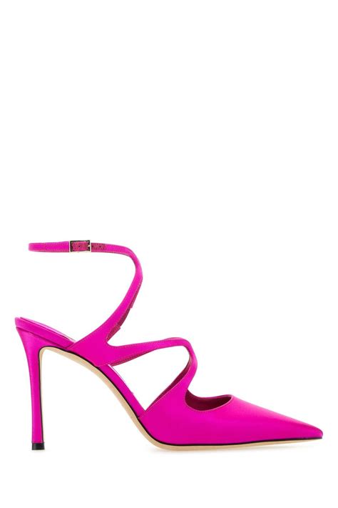 Jimmy Choo Fuchsia Satin Azia Pumps In Pink Lyst