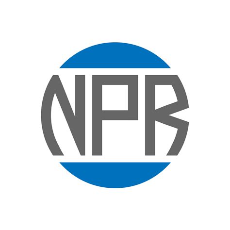 NPR letter logo design on white background. NPR creative initials circle logo concept. NPR ...