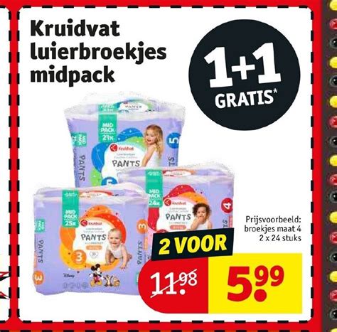 Luierbroekjes Midpack 2 X 24 Stuks Aanbieding Bij Kruidvat