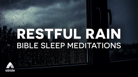 Bible Sleep Meditation (Restful Rain) - YouTube