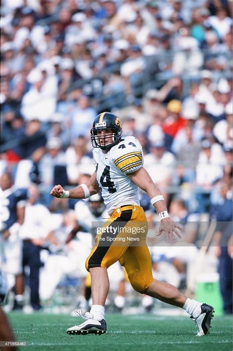 Dallas Clark Of The Iowa Hawkeyes Runs Against The Penn State Nittany