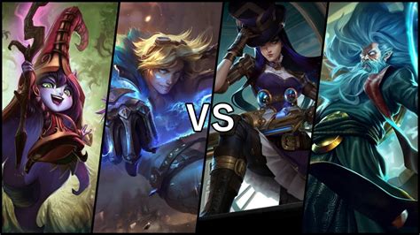 룰루 이즈리얼 vs 케이틀린 질리언 Lulu Ezreal vs Caitlyn Zilean YouTube