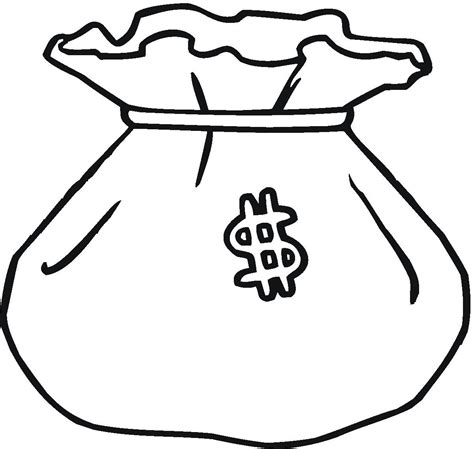 Money Bag Coloring Page