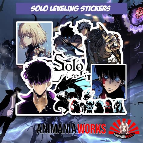 Anime StickersSolo Leveling Anime Vinyl Waterproof Sticker Shopee