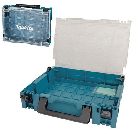 Makita 191X84 4 Clear Lid MAKPAC Tool Case Stacking Organiser Tool Box