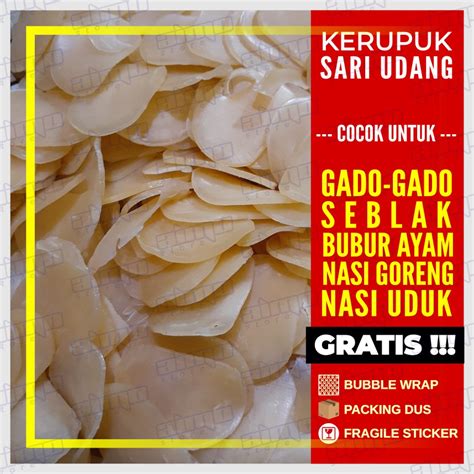 Jual Kerupuk Sari Udang Krupuk Gado Gado Buryam Uduk Asli Khas Sidoarjo