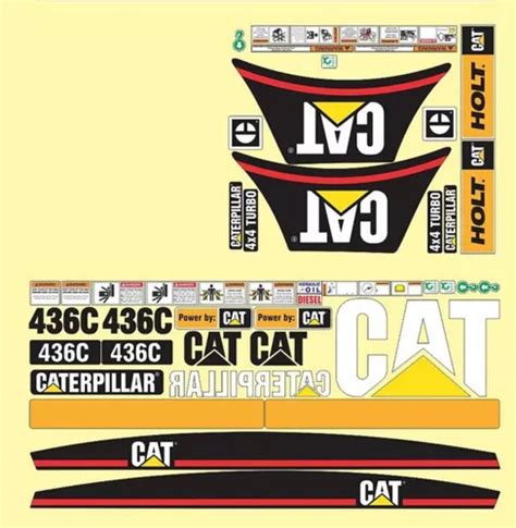 Calcomanías Caterpillar 436c Original Con Preventivos Origin Meses