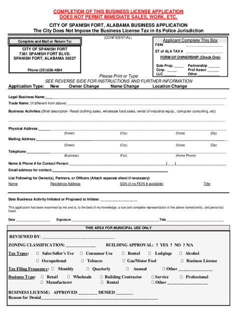 Fillable Online Business License Application Pdf Pdf Form Fill Out