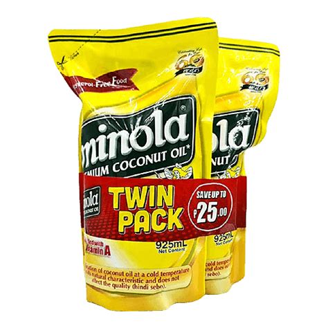 Minola Premium Coconut Oil Twin Pack Ml X S Shop Walter Mart