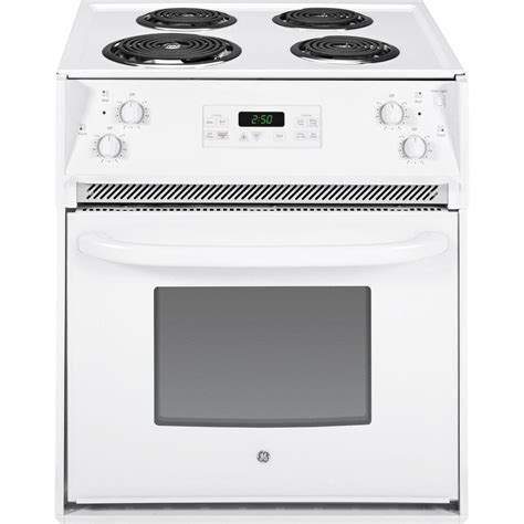 Ge 27 In 30 Cu Ft Drop In Electric Range With Self Cleaning Oven In