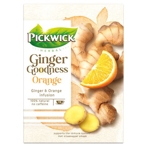 Pickwick Ginger Goodness Orange 15 Stuks Aanbieding Bij Jumbo